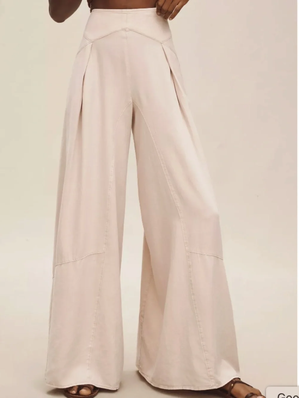 Anthropologie. Pilcro Linen Palazzo Trouser Pants. 28 - Picture 1 of 12